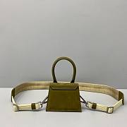 JACQUEMUS LE CHIQUITO Mini Leather Bag Dark Green 213BA01 12 x 8 x 5 cm - 2