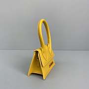 JACQUEMUS LE CHIQUITO Mini Leather Bag Yellow 213BA01 12 x 8 x 5 cm - 6