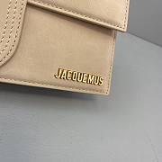 JACQUEMUS Le grand Bambino Velvet Beige 213BA07 24 x 13 x 7 cm - 3