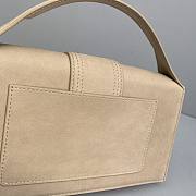 JACQUEMUS Le grand Bambino Velvet Beige 213BA07 24 x 13 x 7 cm - 2