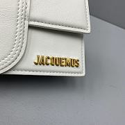 JACQUEMUS SMALL Le Bambino Leather White 213BA06 18 x 6 x 7 cm - 2