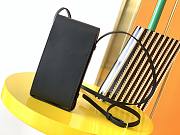 YSL TUC PHONE POUCH WITH STRAP IN SUPPLE CALFSKIN Black 6677182 9 x 3.5 x 18 cm - 6