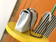 YSL MEDIUM COLLEGE IN QUILTED LEATHER Black Metal White 600279 24 x 17 x 6.5 cm - 6