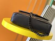 YSL MEDIUM COLLEGE IN QUILTED LEATHER Black Metal Black 600279 24 x 17 x 6.5 cm - 6