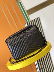YSL MEDIUM COLLEGE IN QUILTED LEATHER Black Metal Black 600279 24 x 17 x 6.5 cm - 4