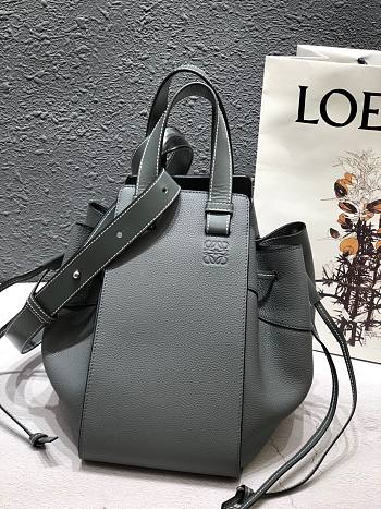 LOEWE SMALL Hammock Bag Cassic Calfskin Leather Grey 387.30.S35 26 x 21 x 14 cm
