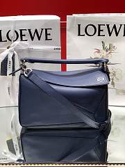 LOEWE SMALL Puzzle Bag Cassic Calfskin Leather Ocean 322.30.S21 24 x 14 x 11 cm - 1