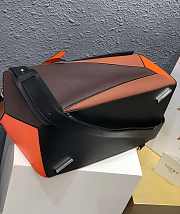 LOEWE LARGE Puzzle Edge Bag Grained Calfskin Black/Neon Orange B510140X01 35 × 17 × 24 cm - 2