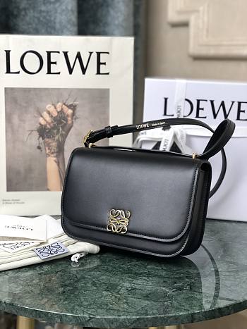 LOEWE SMALL Goya Bag Silk Calfskin Black A896N09X01 18.5 x 12.5 x 6 cm