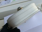 DIOR SMALL BOBBY BAG Box Calfskin White M9317 18 x 14 x 5 cm - 2