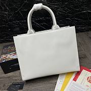 DOLCE & GABBANA SMALL DG Daily Shopper With DG Logo Print Calfskin White BB7023 36 x 28.5 x 13 cm - 6