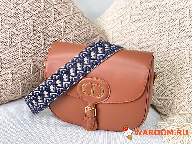 DIOR LARGE BOBBY BAG Box Calfskin Brown M9320 27 x 8 x 19.5 cm - 1