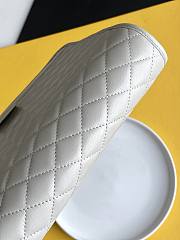 YSL VICTOIRE BABY CLUTCH Lambskin Leather White 65736118 28.5 × 19.5 × 5.5 cm - 5