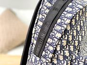 DIOR TRAVEL BACKPACK Blue Dior Oblique Jacquard M6104 35 × 15 × 42 cm - 4