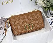 DIOR LARGE CARO BAG Supple Cannage Calfskin Caramel M9243 28 x 17 x 9 cm - 2