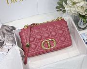 DIOR MEDIUM CARO BAG Supple Cannage Calfskin Pink M9242 25.5 x 15.5 x 8 cm - 1