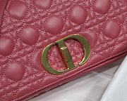 DIOR MEDIUM CARO BAG Supple Cannage Calfskin Pink M9242 25.5 x 15.5 x 8 cm - 2