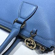 GUCCI Convertible Straight Leather Corn Flower Blue 449659 30 x 22 x 12 cm - 4