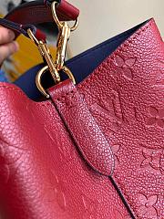 LOUIS VUITTON NÉONOÉ MM Monogram Empreinte Leather Red M45306 26 cm - 3