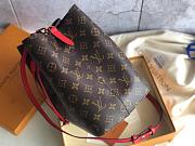 LOUIS VUITTON NÉONOÉ MM Monogram Canvas Coquelicot Red M44021 26cm - 5