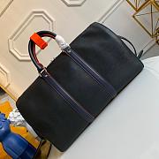 LOUIS VUITTON Keepall 45 Travel Bag Grain Epi Leather Black M51462 45 x 27 x 20 cm - 5