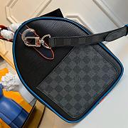 LOUIS VUITTON Keepall 45 Travel Bag Grain Epi Leather Black M51462 45 x 27 x 20 cm - 3