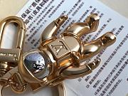 LOUIS VUITTON Spaceman Hanging Keychain Golden - 2