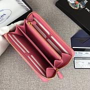 PRADA LARGE Saffiano Leather Wallet Petal Pink 1ML506 20 x 10 cm  - 3