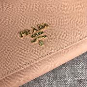 PRADA LARGE Saffiano Leather Wallet Cameo Beige 1MH132 18.7 x 9.5 cm - 2