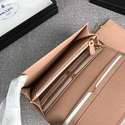 PRADA LARGE Saffiano Leather Wallet Cameo Beige 1MH132 18.7 x 9.5 cm - 3