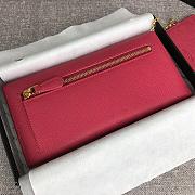 PRADA LARGE Saffiano Leather Wallet Crimson Red 1MH132 18.7 x 9.5cm - 2