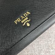 PRADA LARGE Saffiano Leather Wallet Black 1MH132 18.7 x 9.5 cm - 4