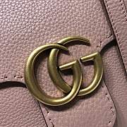 GUCCI GG Marmont Small Top Handle Bag Powder Pink Leather 421890 31 x 13 x 23 cm - 3