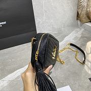 YSL MINI LOU Camera Shoulder Bag Black 585040 18 × 10 × 5 cm - 6