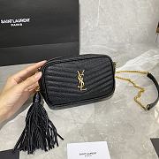 YSL MINI LOU Camera Shoulder Bag Black 585040 18 × 10 × 5 cm - 4