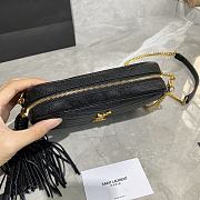YSL MINI LOU Camera Shoulder Bag Black 585040 18 × 10 × 5 cm - 2