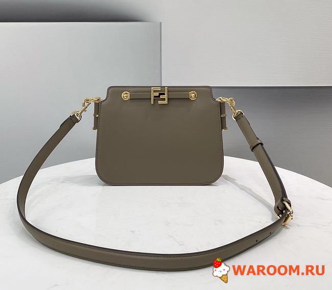 FENDI TOUCH Leather Bag Grey 8BT349 26.5 x 10 x 19 cm - 1