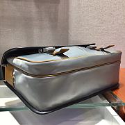 PRADA Re-Nylon and Saffiano Leather Shoulder Bag Gray 2VD768 32 x 24 x 12 cm - 2