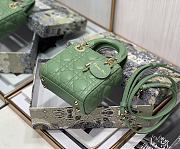 DIOR MICRO Lady Dior Bag Lambskin Dark Mint S0856 12cm - 6