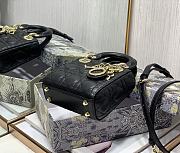 DIOR MICRO Lady Dior Bag Lambskin Black S0856 12cm - 5