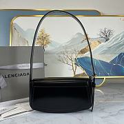 BALENCIAGA Woman's Ghost Sling Bag In Leather Black 23 x 5 x 15 cm - 4
