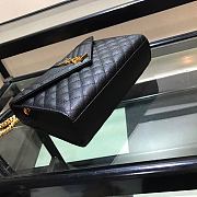 YSL ENVELOPE MEDIUM Bag In Grained Leather Black 600185 24 x 7.5 x 18 cm - 6
