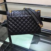 YSL ENVELOPE MEDIUM Bag In Grained Leather Black 600185 24 x 7.5 x 18 cm - 3