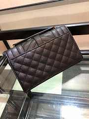 YSL ENVELOPE SMALL Bag In Grained Leather Black 600195 21 x 13 x 6 cm - 6