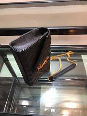 YSL ENVELOPE SMALL Bag In Grained Leather Black 600195 21 x 13 x 6 cm - 5