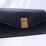 CELINE C Wallet On Chain In Leather Black 19 x 9 cm - 3