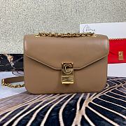CELINE Pre-Owned 2020s C Charm Shoulder Bag Taupe 370348 21.5 x 15 x 7 cm - 1
