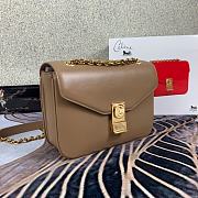 CELINE Pre-Owned 2020s C Charm Shoulder Bag Taupe 370348 21.5 x 15 x 7 cm - 5