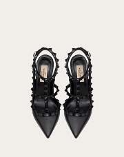 Valentino Black Leather Rockstud High Heels 01 - 3