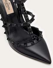 Valentino Black Leather Rockstud High Heels 01 - 2